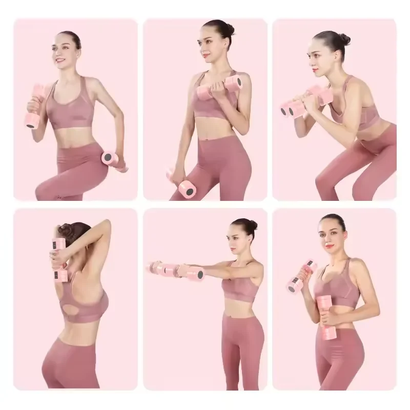 Mancuerna ajustable para mujer pequeña, personalizada, 2,5 KG, culturismo, escultura, entrenamiento de fuerza, ejercicio, soporte de producto, mancuerna OEM