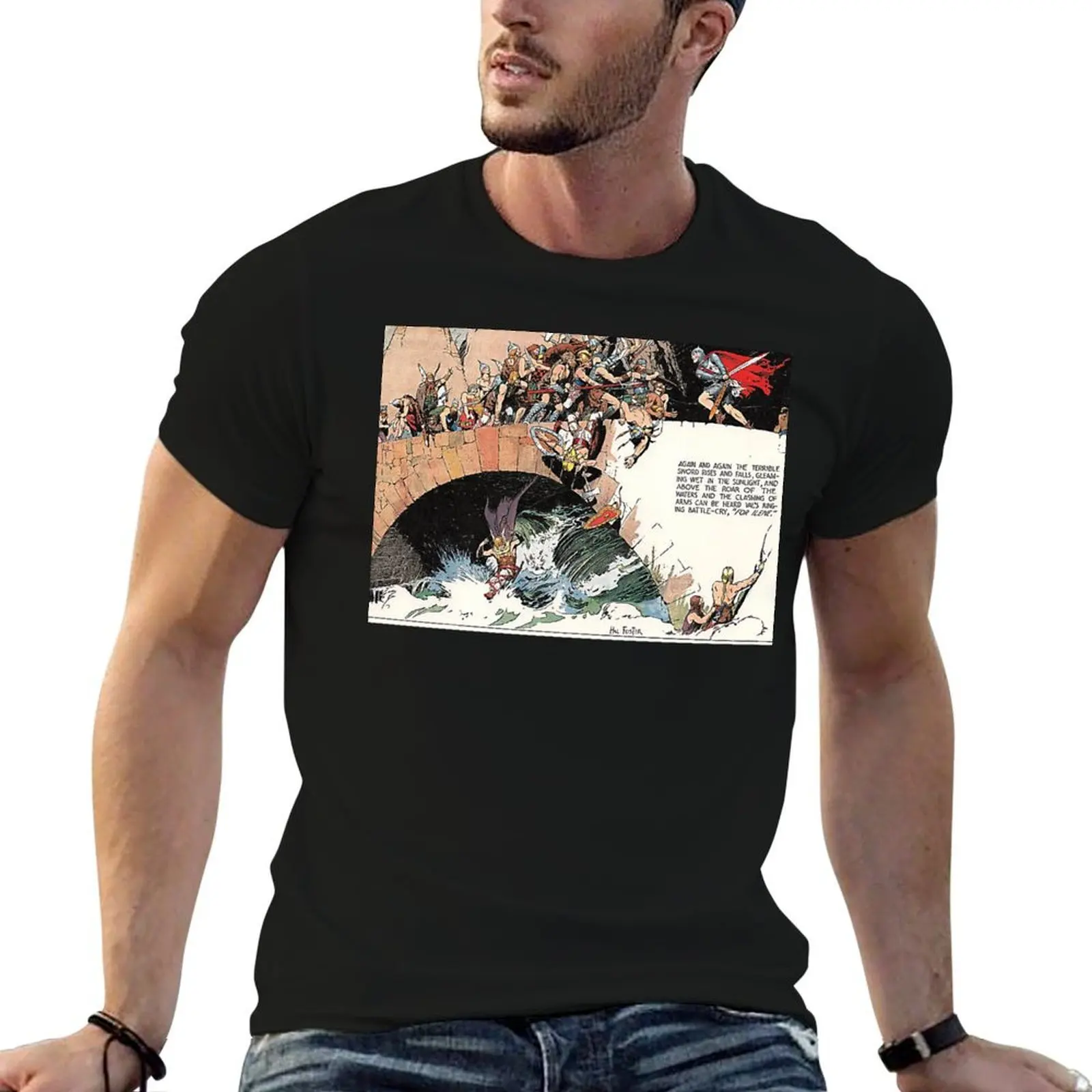 Prince Valiant by Harold Foster T-Shirt t shirt for man 100 percent cotton t shirt man luxury cotton t shirts man 100% T-shirt