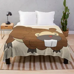 Bidoof Throw Blanket kawaii blanket cotton knit blanket luxury st blanket