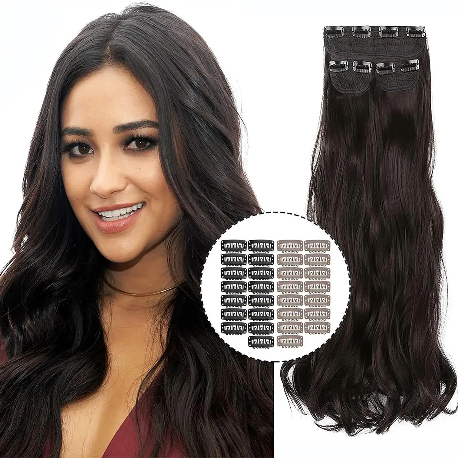 

10Pcs Black Snap Hair Clips Updo HairPins Metal Hair Organizer Hairpin Clicks Clack Headwears Women Fashion Hair Accessories