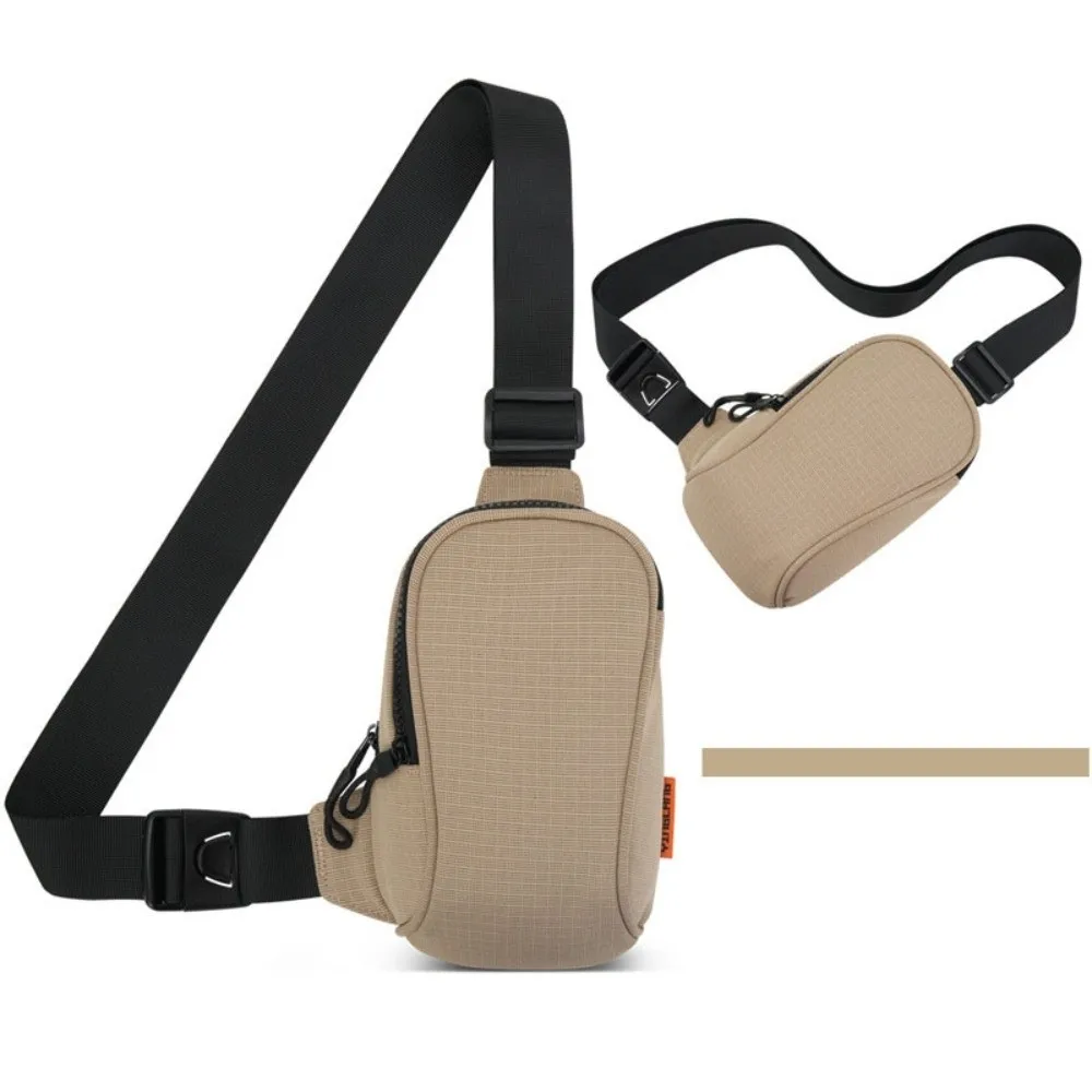 Solid Color Mobile Sports Chest Bag Storage Lightweight Mobile Shoulder Bag Wear Resistant Chest Pack