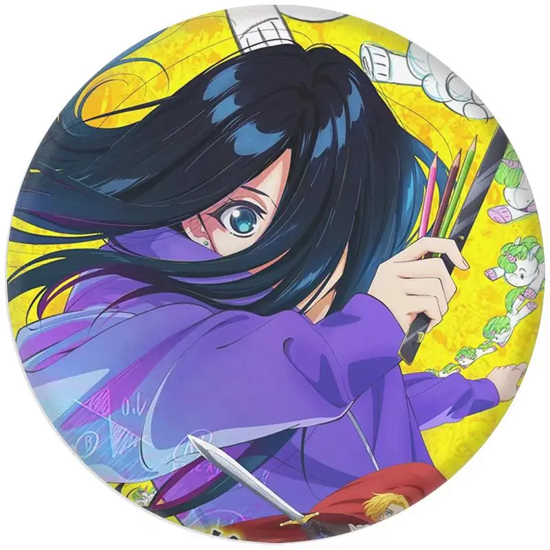 58 مللي متر أنيمي ZENSHU Haruko هيروس لوك تأثيري حلي شارة دبوس SPTE صفيح بروش الدعامة #5