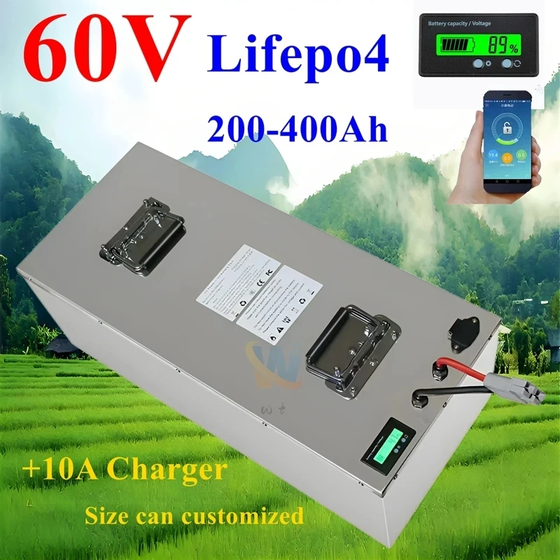 

20S 60V 40Ah 80Ah 100Ah 150Ah 200Ah 240Ah 300Ah 400Ah Lifepo4 Battery for 3KW 6KW EV RV Motorcycle Tricycle Sightseeing Car