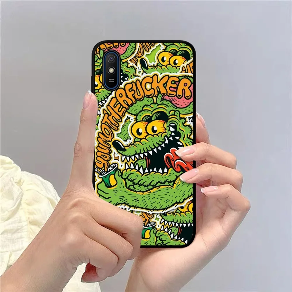 Funny Rat Fink Printed Phone Case For Redmi Note 4 X 5 A 6 7 8 T 9 9S 10 11 11S 11Epro Poco M3 pro