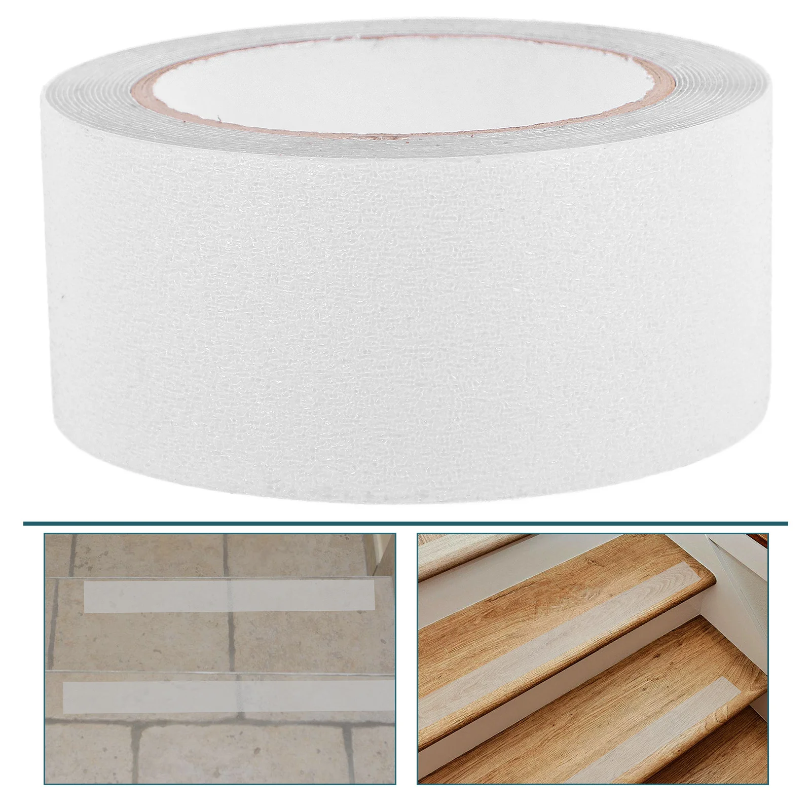 

1 Roll Outdoor Non Slip Tape Anti Slip Step Strip Ramp Tread Stair Tread Safety Tape for Wooden Stairs Durable Adhesive Strong
