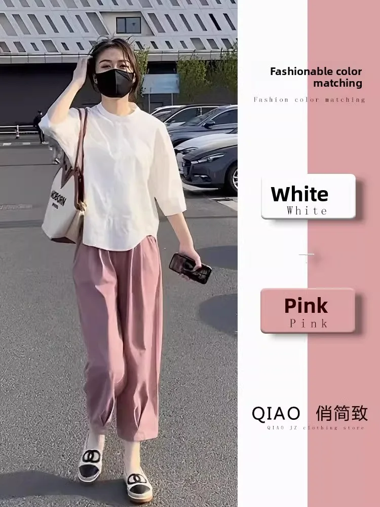 

Летний модный женский комплект в стиле Tea System Dopamine, больших размеров, в стиле Cool Salt Network Red Street Style, с оранжевым принтом одуванчиков, из двух предметов