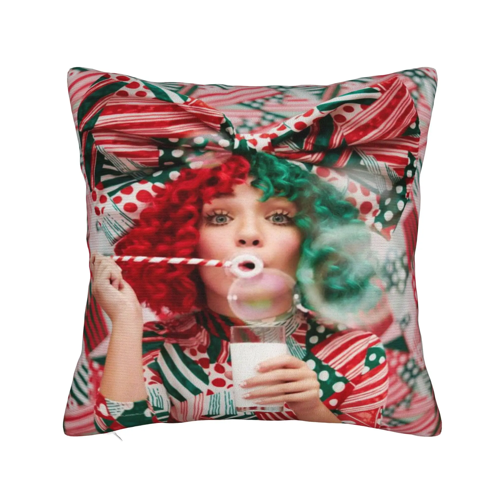Pillow Case Sia F-Furler Reasonable Woman Soft  Pillow Cover For Sofa Home Decor Kawaii Pillowcases