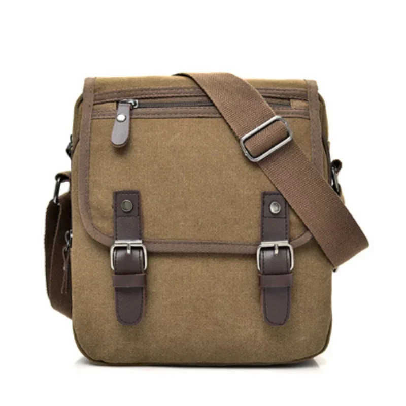 

2022 Casual Men Canvas Bag Retro Canvas Shoulder Bag Trendy Men's Business Messenger Bag Crossbody Bags Brand Bags Purse Bolsos