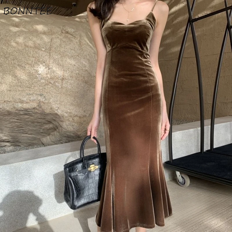 女性のためのフレンチスタイルの滑り止めドレス,セクシー,スリム,ノースリーブ,台形,正午,タイト,単色,フラウンス,パーティーシック