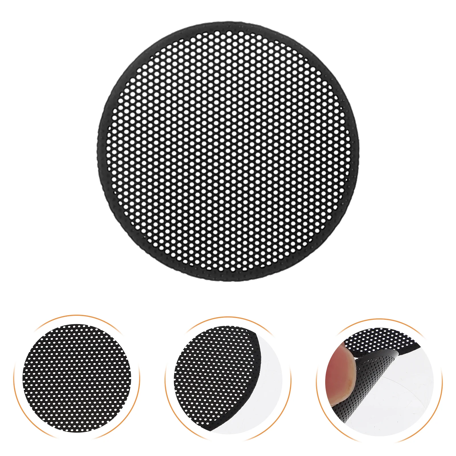 50 Pcs Electronic Gadgets Lens Dust Cover Product Sticker Camera Net Small Stickers Black Adhesive