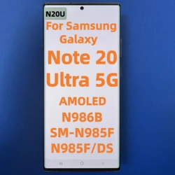 For Samsung Galaxy Note 20 Ultra 5G AMOLED LCD Note 20 Ultra N986B SM-N985F N985F/DS Touch Screen Digitizer Original Components