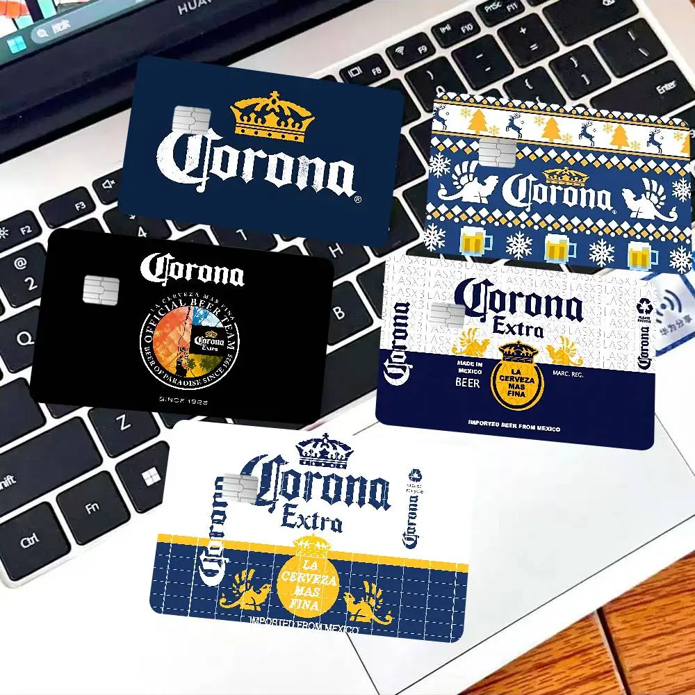 C-Corona E-Extra Beer Anime Young Creidt Card Debit Card Sticker Film Case Front Tape for Small Big Chip No Chip