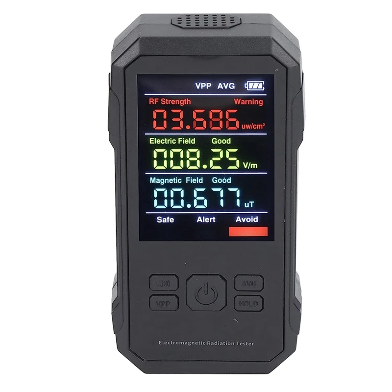 EMF Meter, detektor EMF LCD Digital genggam untuk pemeriksaan EMF rumah, kantor, luar ruangan dan ghting