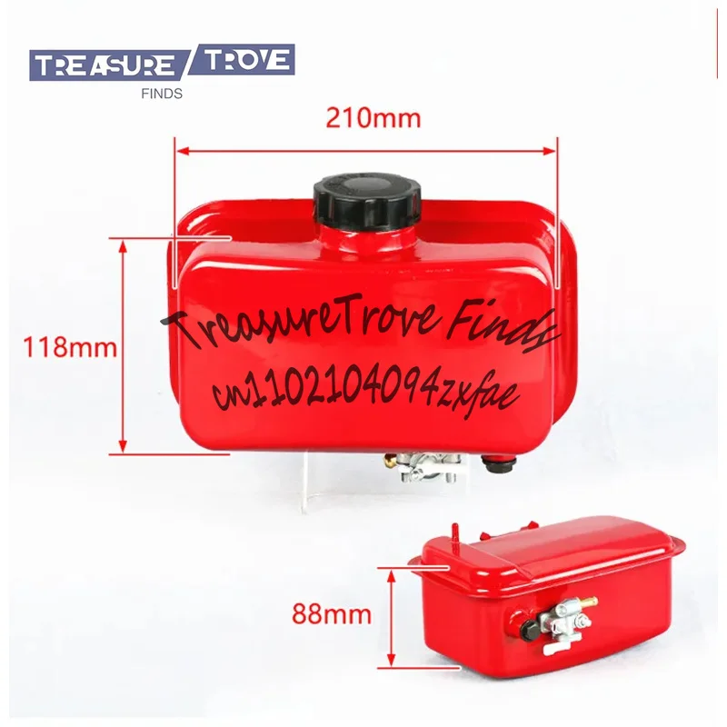 

L40 Топливный бак в сборе 2,3 л ДЛЯ Yanmar L40 L48 и более 2 кВт 3 кВт 211CC 247CC дизельный бак с крышкой и краном клапана в комплекте