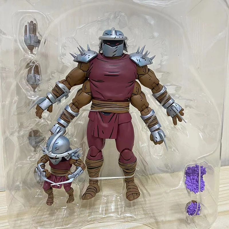 TMNT Shredder Clones Action Figure NECA 54290 Teenage Mutant Ninja Turtle Figuras Toys Anime 7-Inch Movable Doll Model Ornaments