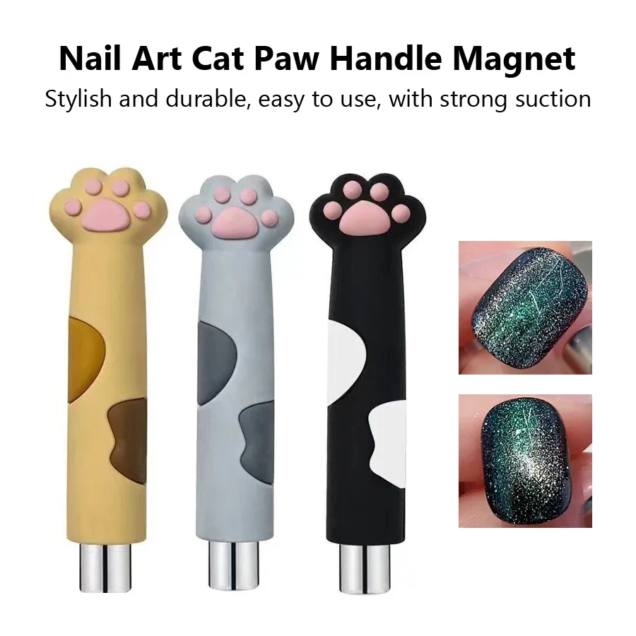 

Cat Paw Strong Magnet Stick Nail Art Magnetic Rod for Cat Eye Gel Polish Manicure - Creative Pet-Themed Nail Tool