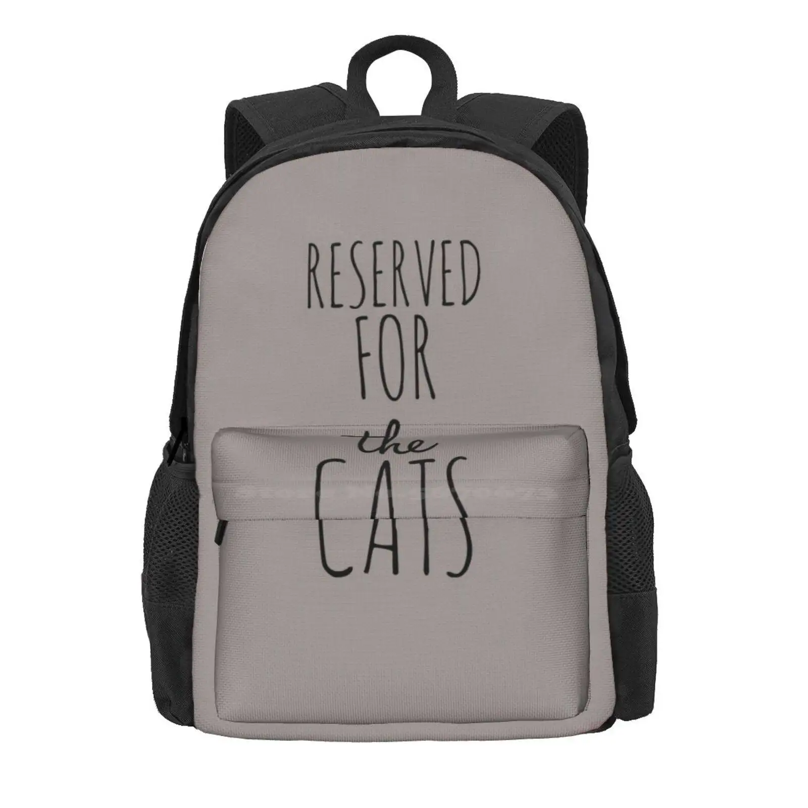 Reserved For The Cats Hot Sale Schoolbag Backpack Fashion Bags Cats Animal Reserved