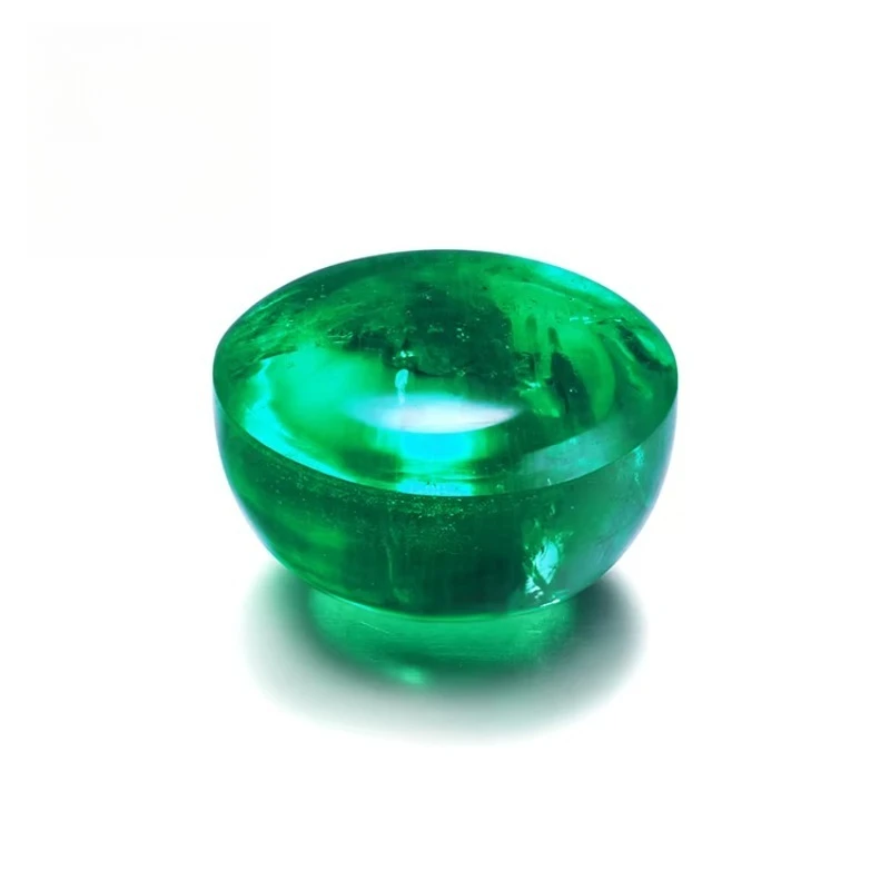 

High Quality 0.1-5 Carat Round Stone Lab Grown Emerald China Supplier Real Synthetic Emerald Loose Gemstones