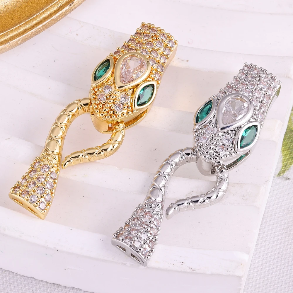 Juya 18K مطلية بالذهب الباروك اللؤلؤ موصل السحابة المشابك DIY بها بنفسك صنع المجوهرات اكسسوارات النساء الخرز قفل إغلاق الإمدادات