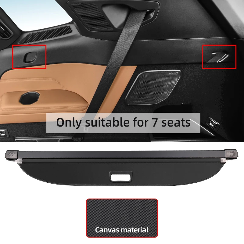 

For Lynk&co 09 7 seats Retractable Trunk Cargo Cover Parcel Rack Anti-Peeping Shield Privacy Auto Interior Accessories