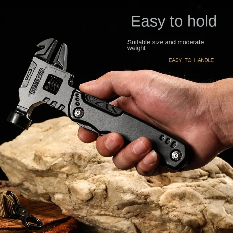 Multifunctional Pliers Multitool Claw Hammer Stainless Steel Tool With Nylon Sheath For Outdoor Survival Camping Hunting Hiking view 6