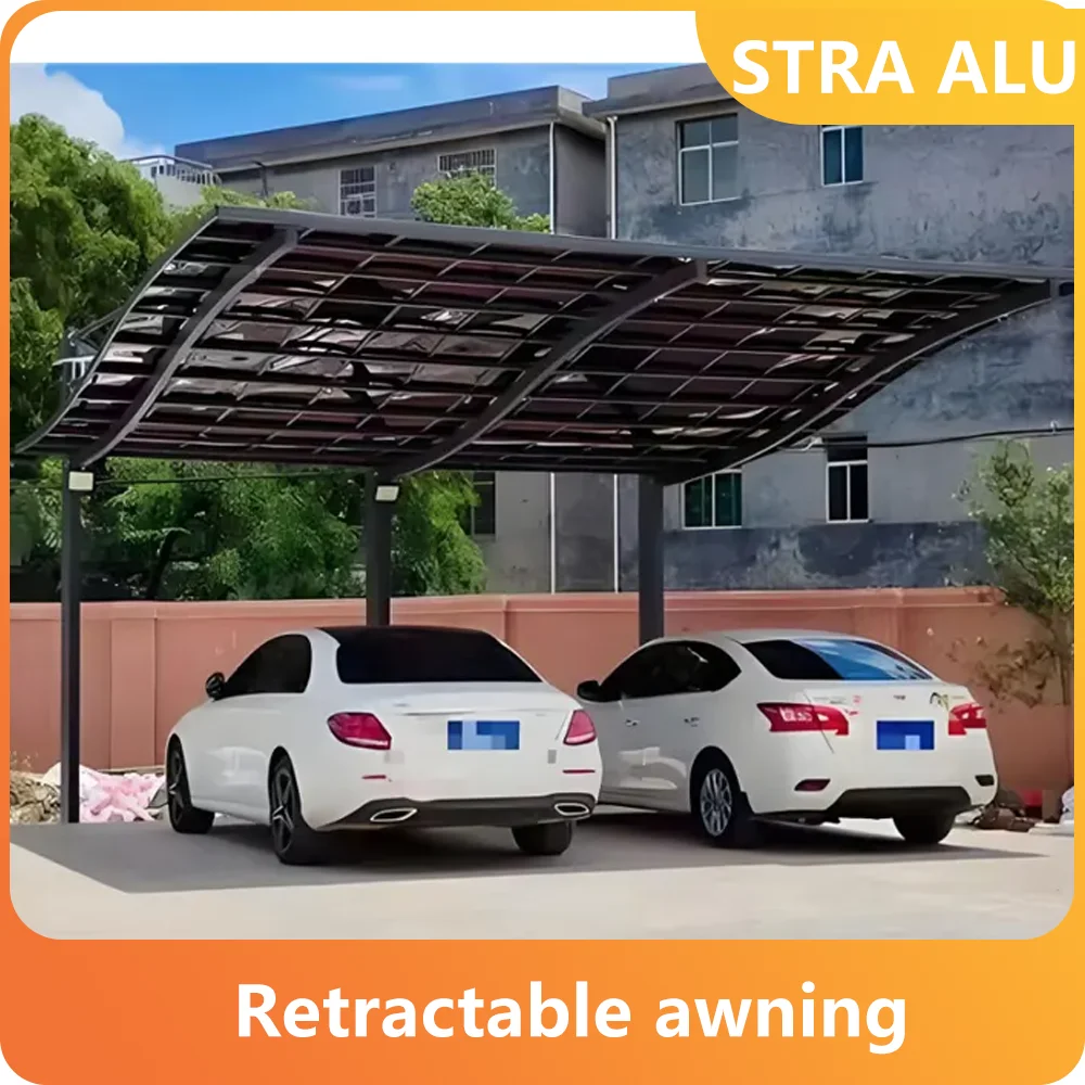 

​ ​ Роскошный карман с алюминиевой рамой и навесом из поликарбоната - ветрозащитный, водонепроницаемый, настраиваемый, уличный укрытие для домашнего сада Ga