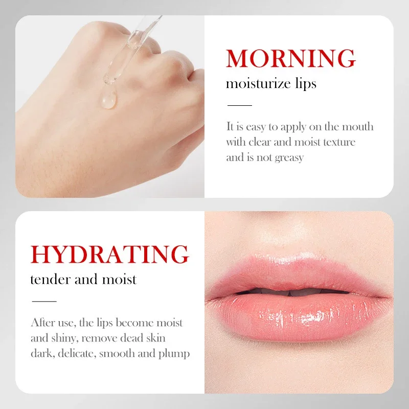 Collagen Lip Plump Serum Increase Elasticity Instant Volumising Essential Oil Moisturizing Reduce Fine Lines Lip Care Cosmetic