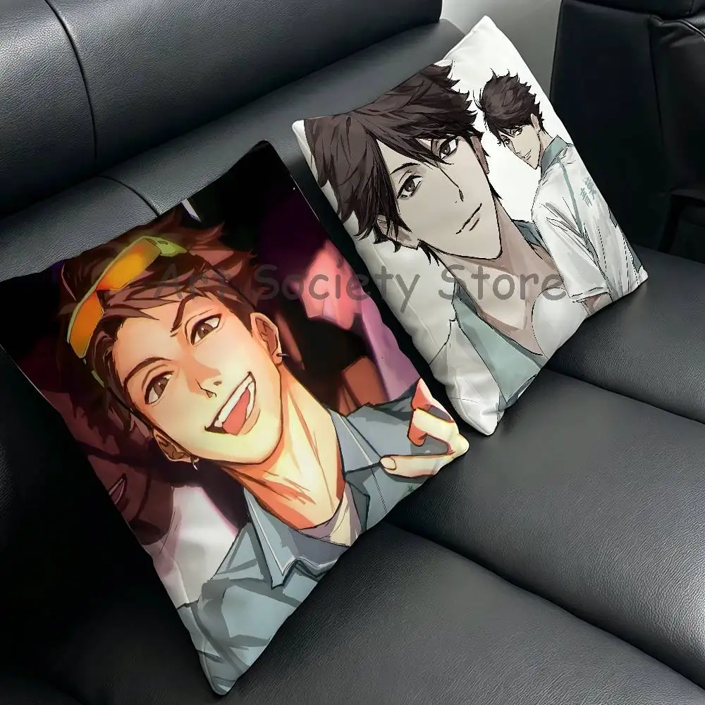 Anime T-Toru Oikawa Anime Celebrity Merchandise All-Match Printed Pillow Case Sofa Car Office Room Decoration Protector