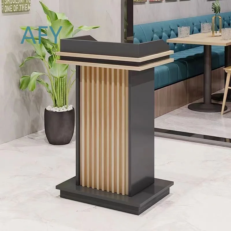 Speech Podium for Host Lectern Training Course Rostrum for Public Speaking Presentation Stand for Conference Seminar