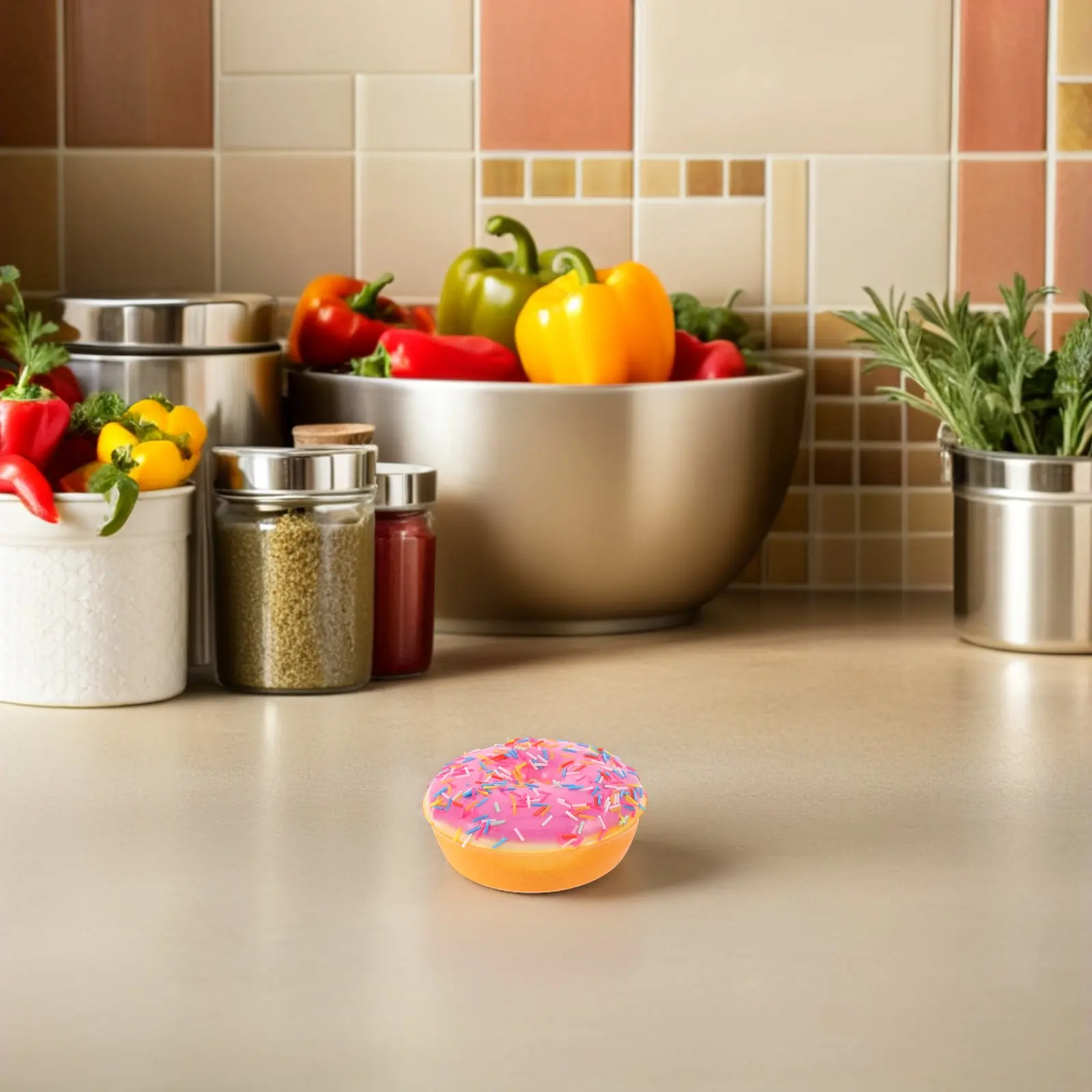 

5 шт. искусственных пончиков для праздничного торта, декоративные элементы, имитация еды, искусственные десерты для демонстрации