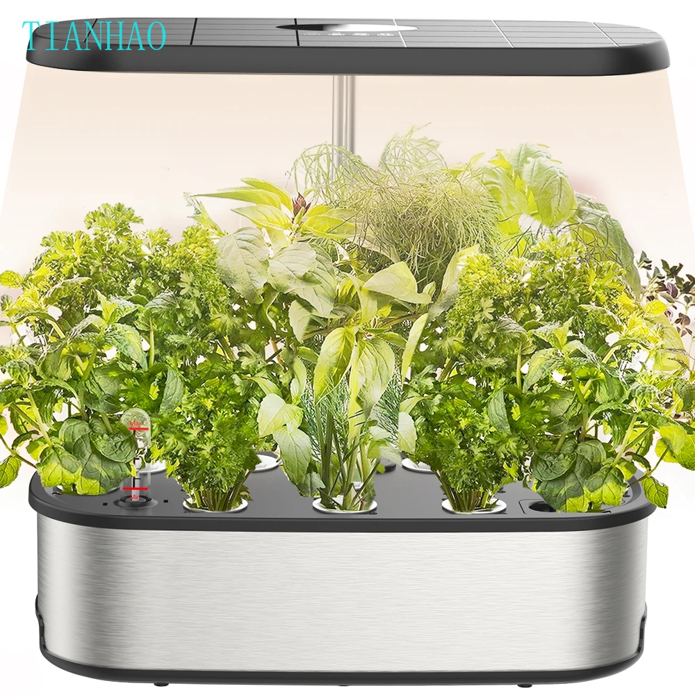 مجموعات نظام زراعة الزراعة المائية، معدات زراعة الخضروات الذكية للحديقة والأعشاب الداخلية مع أضواء LED - 110 فولت - 240 فولت #1