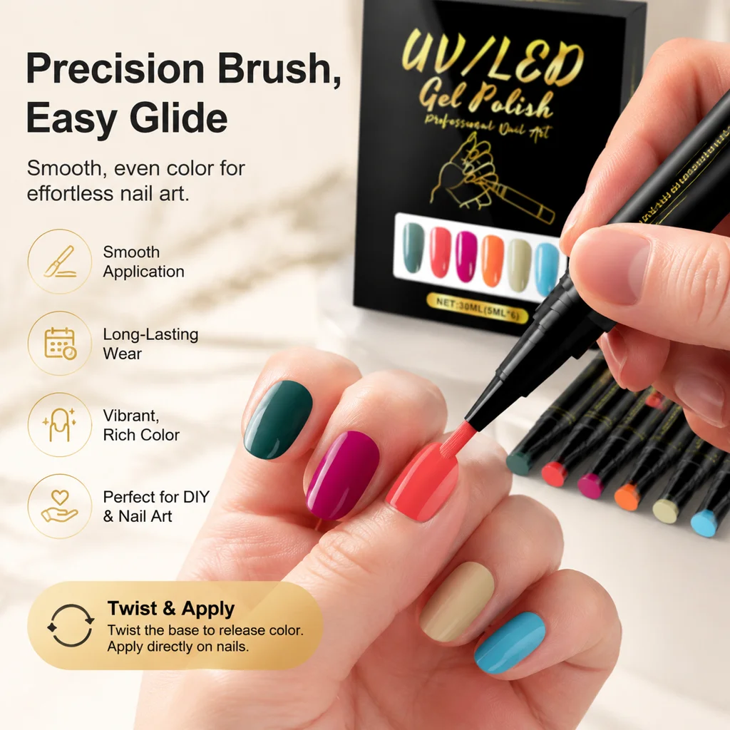 6-Farben-DIY-Nagelkunststifte, – Resin Art For Beginner Bewertung und Preis