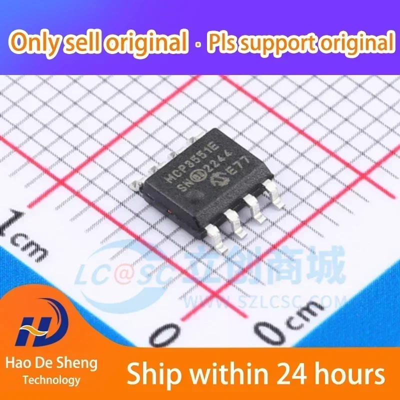 

10 шт./лот MCP3551-E/SN SOIC-8, новый оригинал, в наличии
