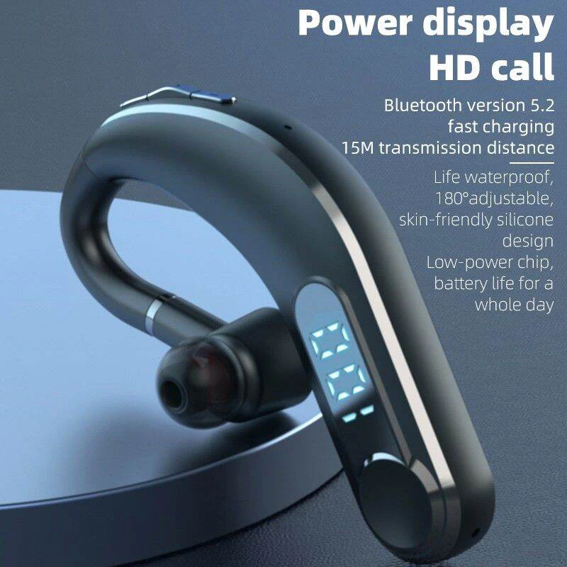 M22 Business Headset 5.2 Bluetooth Oortelefoon Lange Levensduur Batterij Draadloze Koptelefoon Handsfree Sport Oordopjes Met Microfoon Led Display