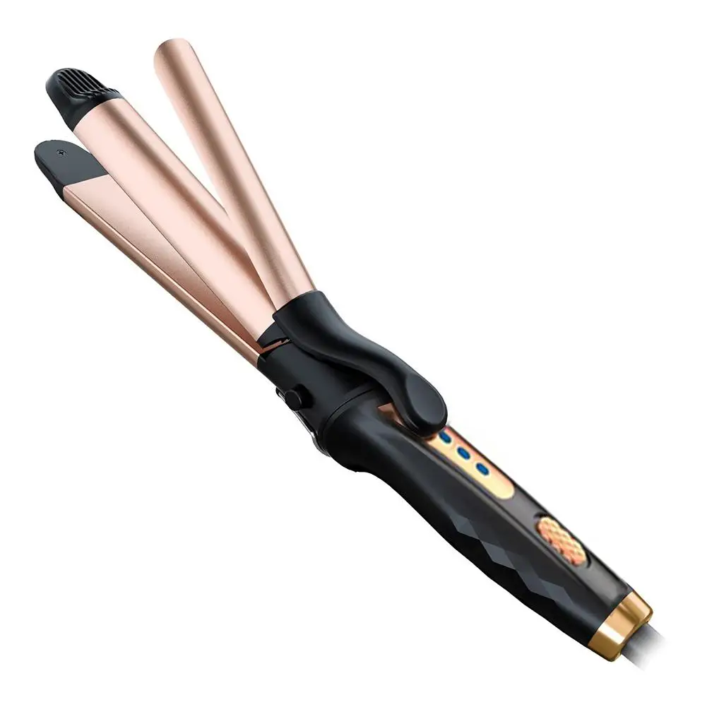 Hair Curling Iron Wand Multifunctional Hair Straightener Curler 200°C Ceramic Coating Plate Curly Styling Tools