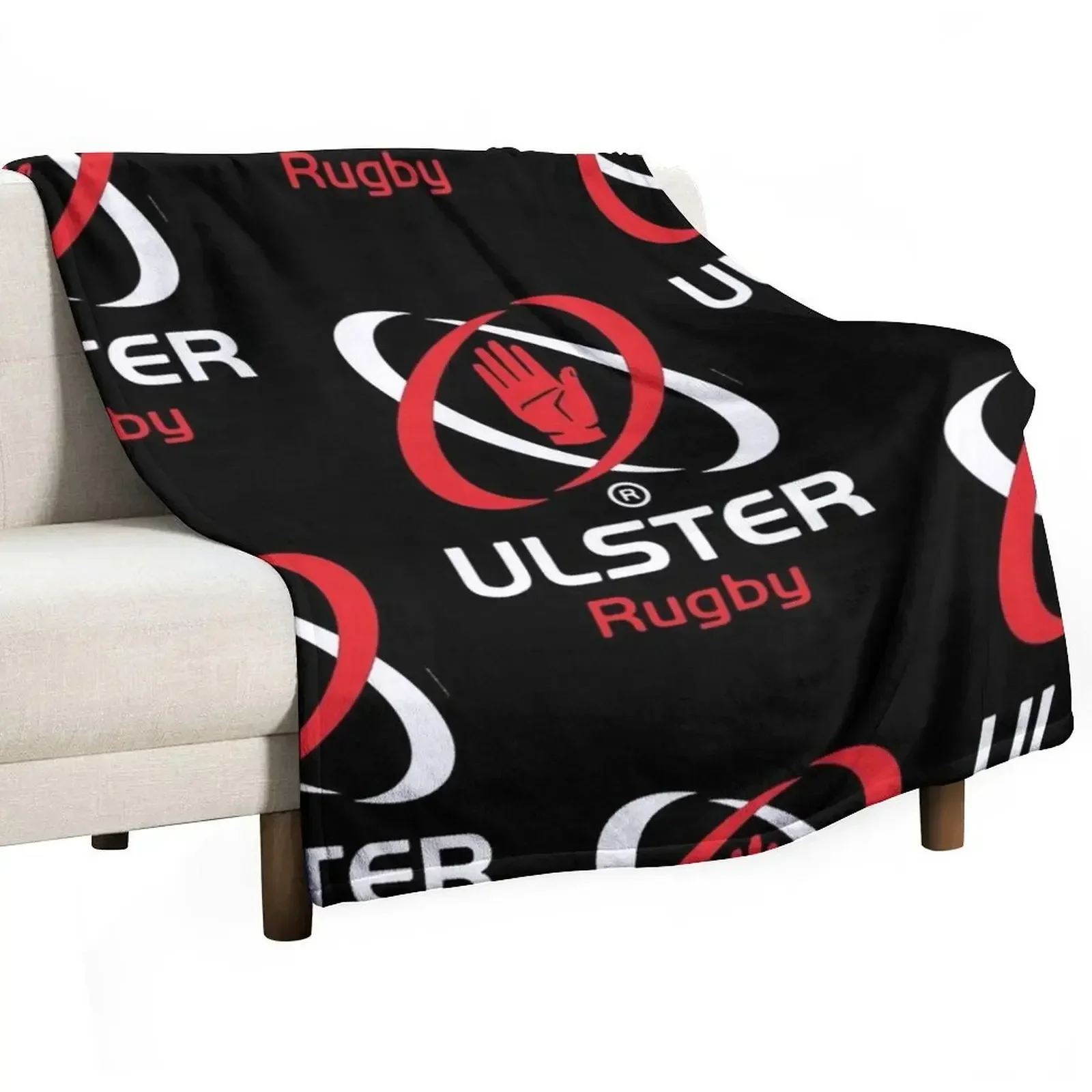 ULSTER RUGBY FANS -IRFU TEAM Throw Blanket Flannels manga Flannel Blankets