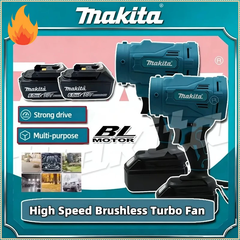 

Makita Brushless High Speed Electric Air Blower Jet Turbo Fan Violent Fan Cordless Air Duster Tool For Makita Battery