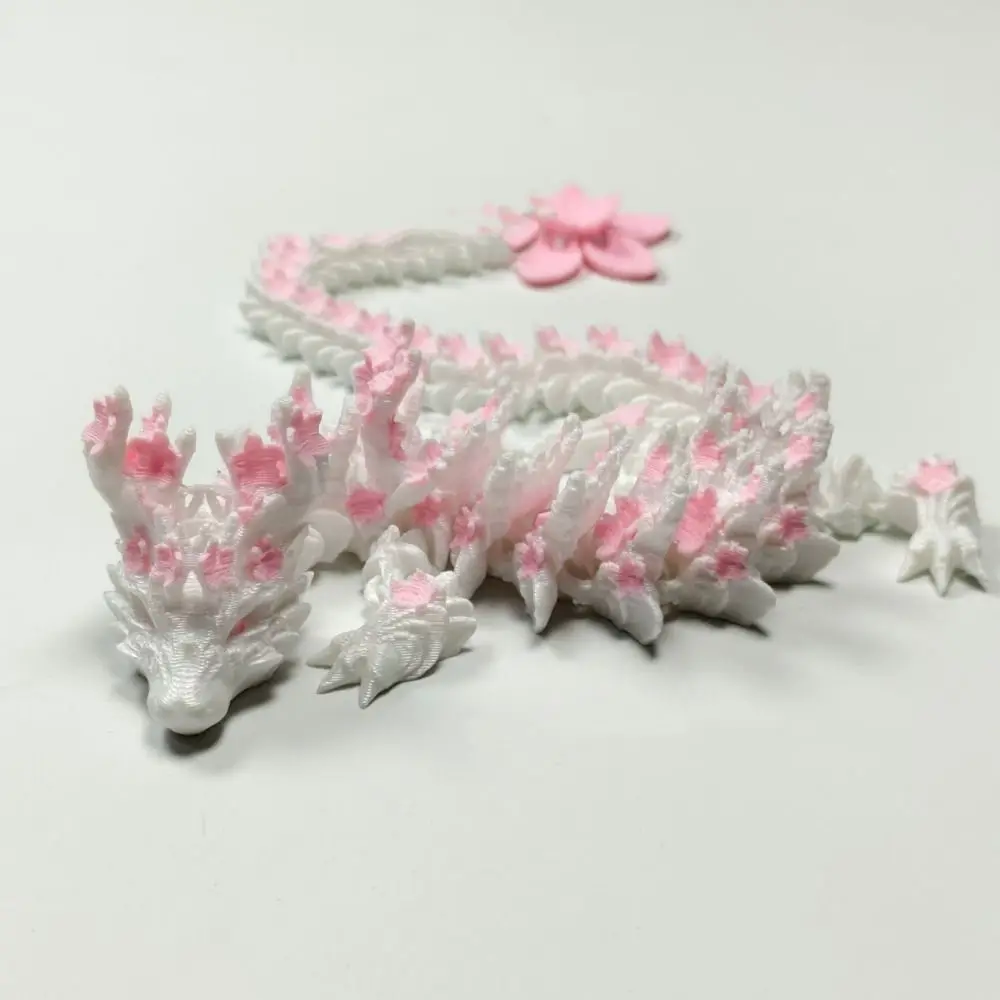 Olho simulado 3D impresso dragão laser giratório 3D impresso Diceratops dragão articulos poseíveis dragão Sakura