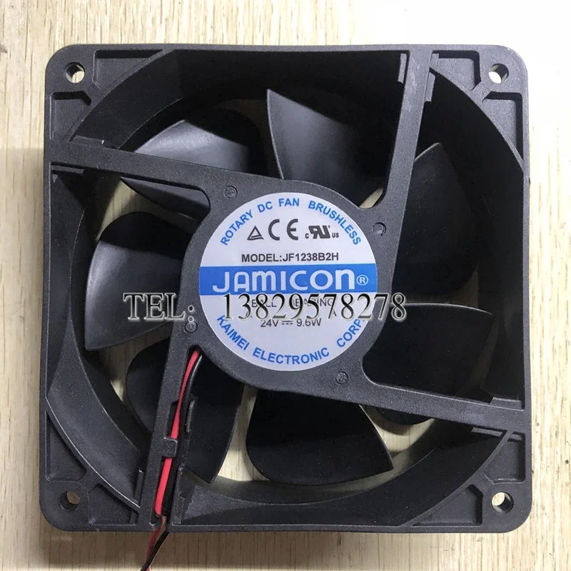 

Ltsf For JAMICON JF1238B2H DC 24V 9.6W 120x120x38mm 2-Wire Server Cooling Fan 12cm