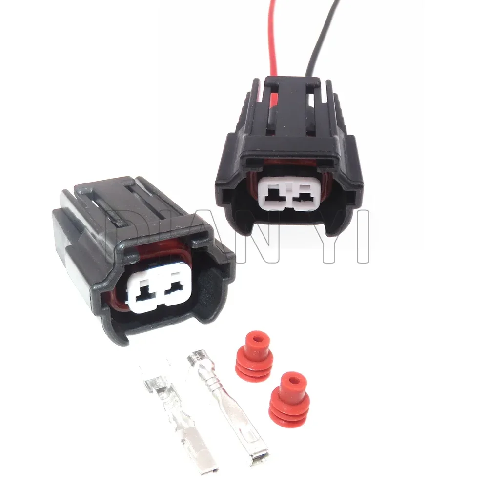 1 Set 2 Way Car Replacement Plastic Housing Plug Parts AC Assembly For VW Nissan 6195-0043 Auto Fuel Injector Socket