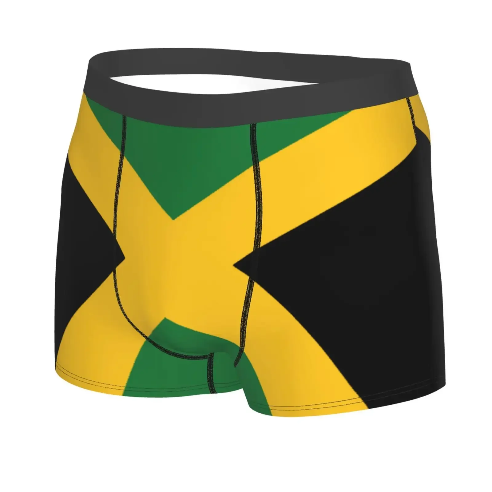 Flag Of Jamaica Men Printed Boxer Briefs Underwear Highly Breathable Boxer Shorts Panties Breathable Underpants For Homme