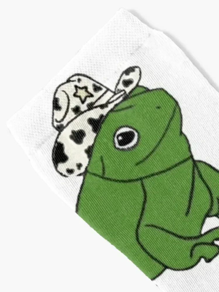 Cowboy Frog Socks sport gym Non-slip valentine gift ideas Socks For Man Women's