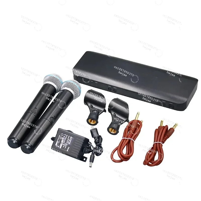 High Quality BLX288 Dual Channel Wireless Microphone Dual Handheld Wireless PG58 Microphone Digital Vocal System YHS BLX288