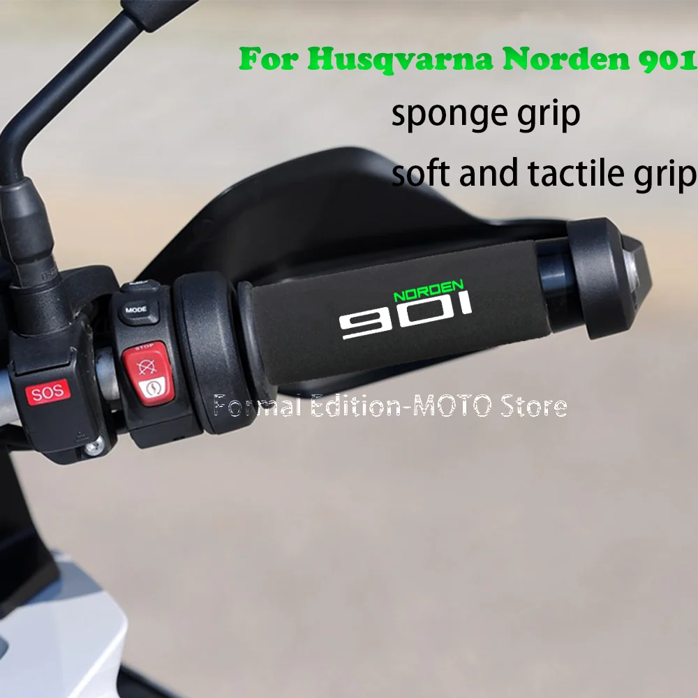 

Motorcycle Grip Cover Shockproof Non-Slip Motorcycle Sponge Grip Handlebar Grip Sponge Cover for Husqvarna Norden 901