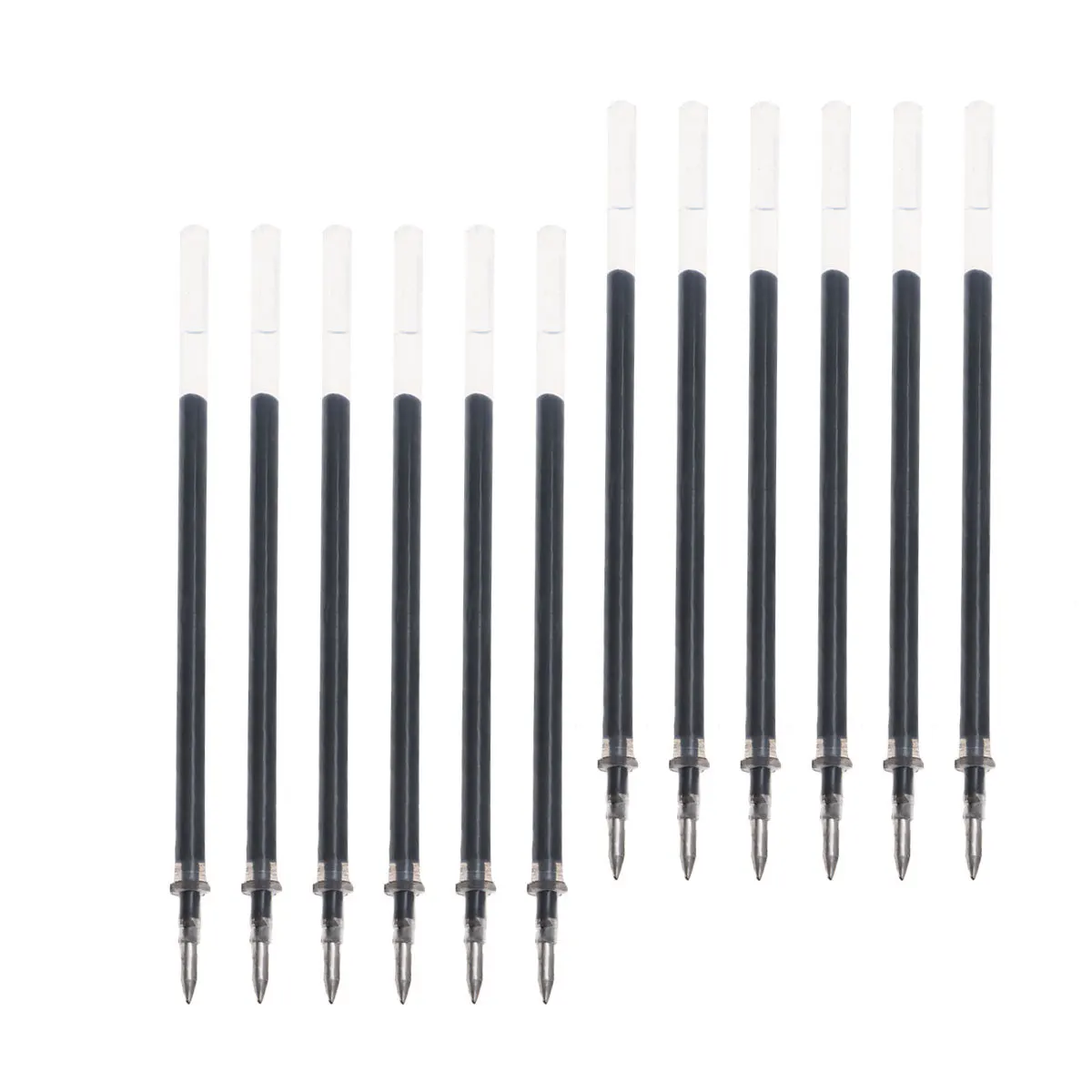 

12pc Gel Pen Refills 0.7Mm Black Pastel Ink Non-Toxic Acid-Free Smooth Writing For Crafting Doodling Scrapbooking Journals