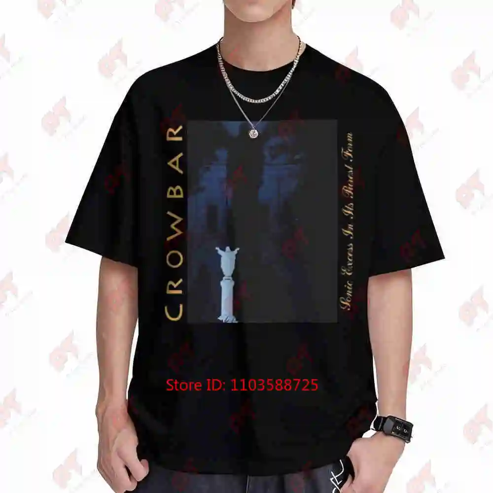 Vintage Crowbar Repulsive In Its Splendid Beauty Y2K Sludge Metal Grunge Short Sleeve Tee 100% Cotton T-Shirt
