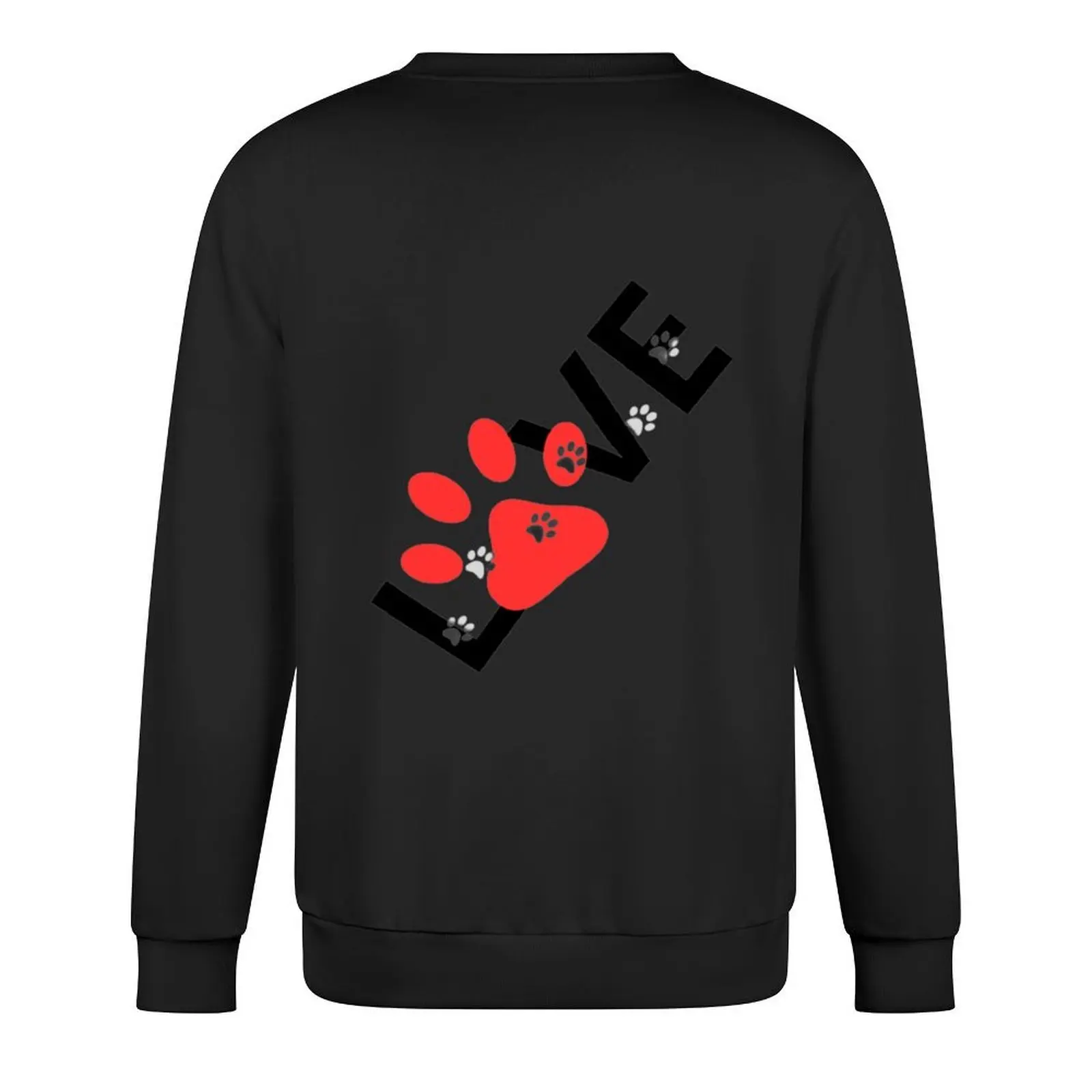 أنا أحب الكلاب LOVE Heart DOOG أسرة الكلاب للكلاب الكبيرة، بلوفر رياضي للرجال، ملابس جمالية، بلوزات جرافيك