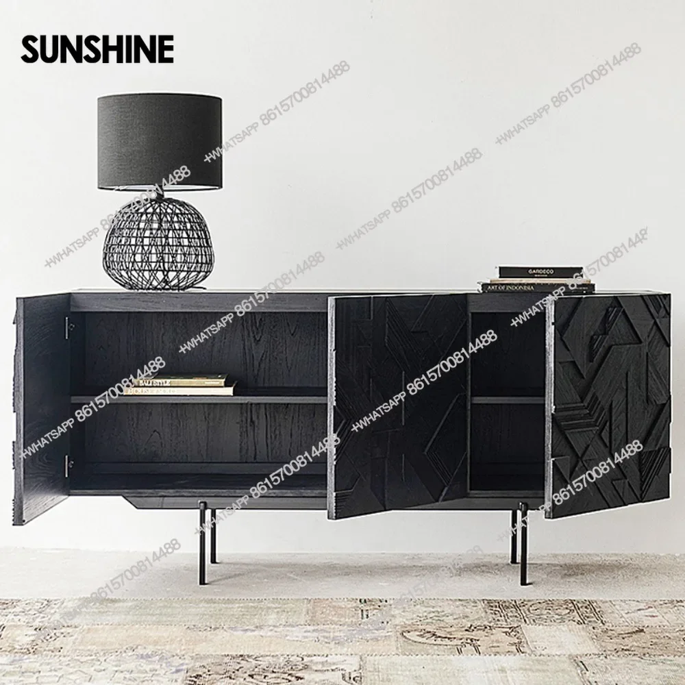 

Wooden Display Cabinet Drawers Luxury Mid Century Craft Living Room Cabinet Vintage Curio Szafki Do Salonu Home FurnitureX