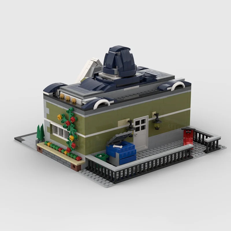 1272 stücke MOC Modulare Stadt Halle Alternative Bauen Modell Bausteine Montieren Weihnachten Geschenke DIY Idee Ziegel Kinder Spielzeug Geburtstag