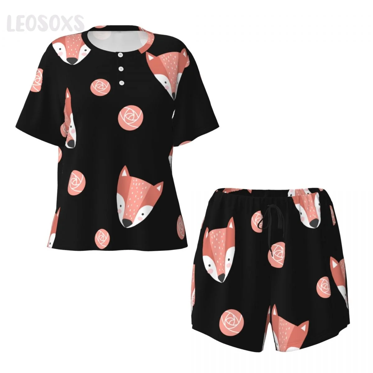 

The Fox and the Rose Loose Casual Summer Women Pajama Short-Sleeved Sets